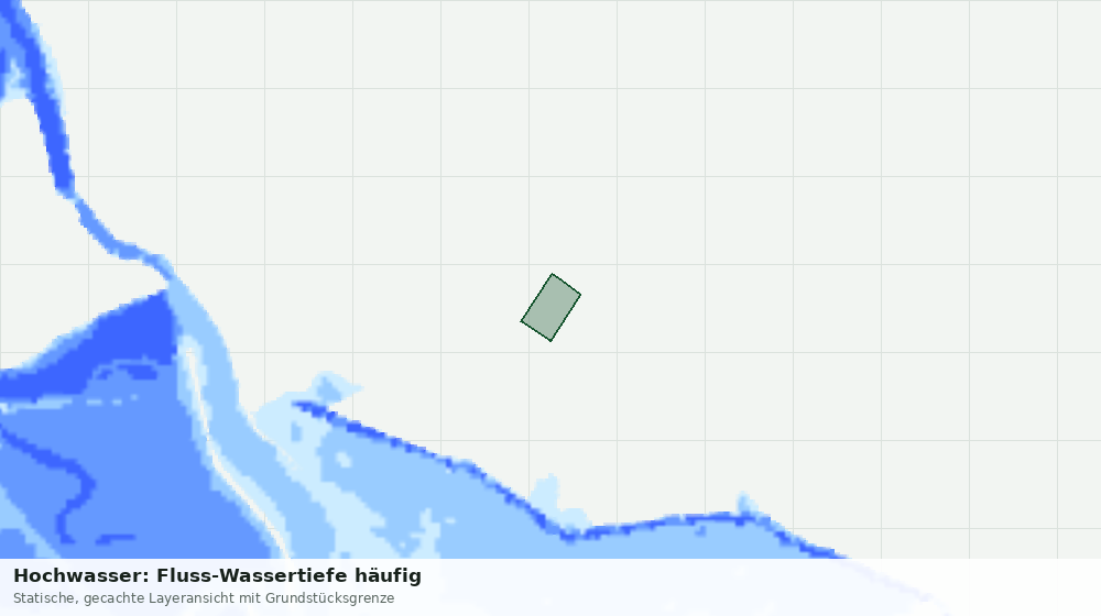 Statische Kartenansicht: Hochwasser: Fluss-Wassertiefe häufig