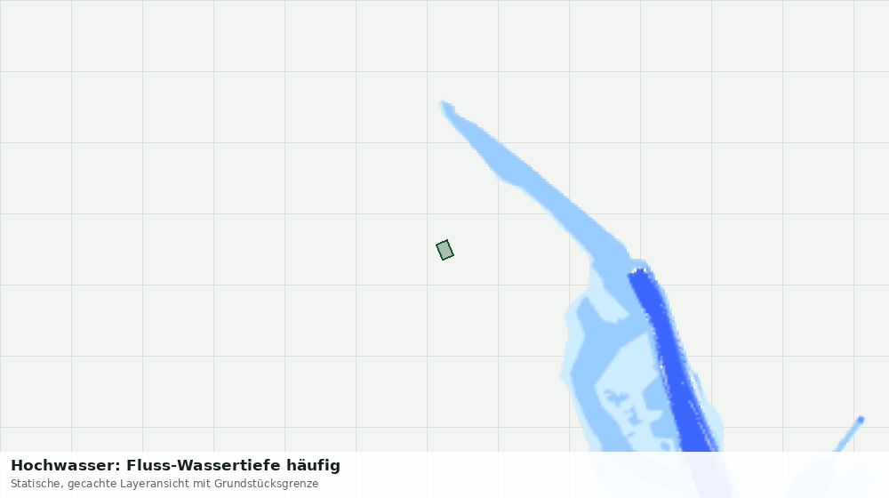 Statische Kartenansicht: Hochwasser: Fluss-Wassertiefe häufig