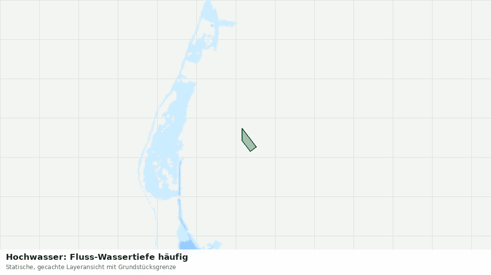 Statische Kartenansicht: Hochwasser: Fluss-Wassertiefe häufig