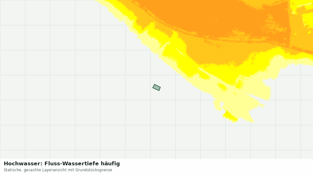 Statische Kartenansicht: Hochwasser: Fluss-Wassertiefe häufig