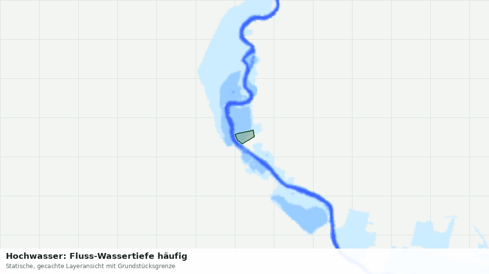Statische Kartenansicht: Hochwasser: Fluss-Wassertiefe häufig