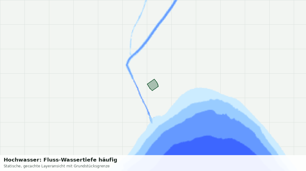Statische Kartenansicht: Hochwasser: Fluss-Wassertiefe häufig