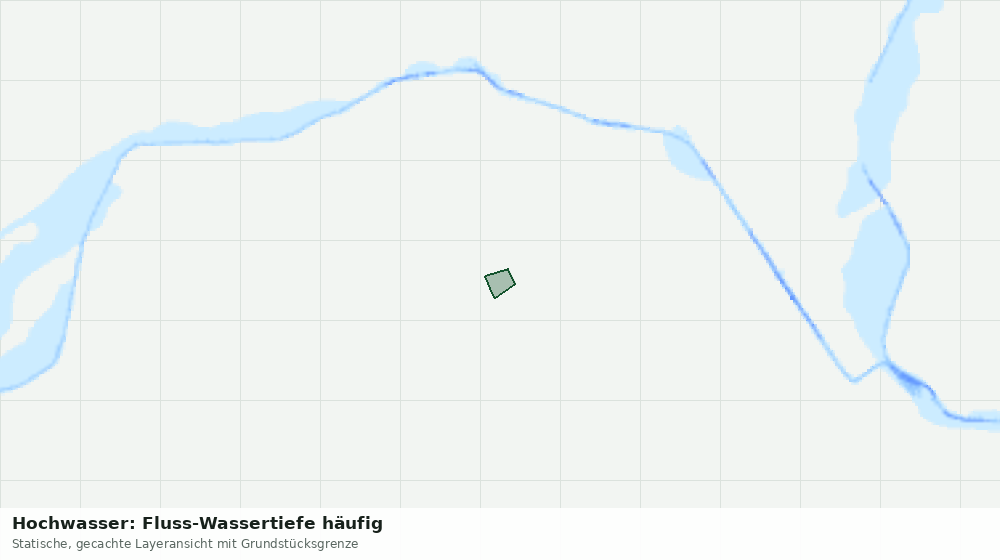 Statische Kartenansicht: Hochwasser: Fluss-Wassertiefe häufig
