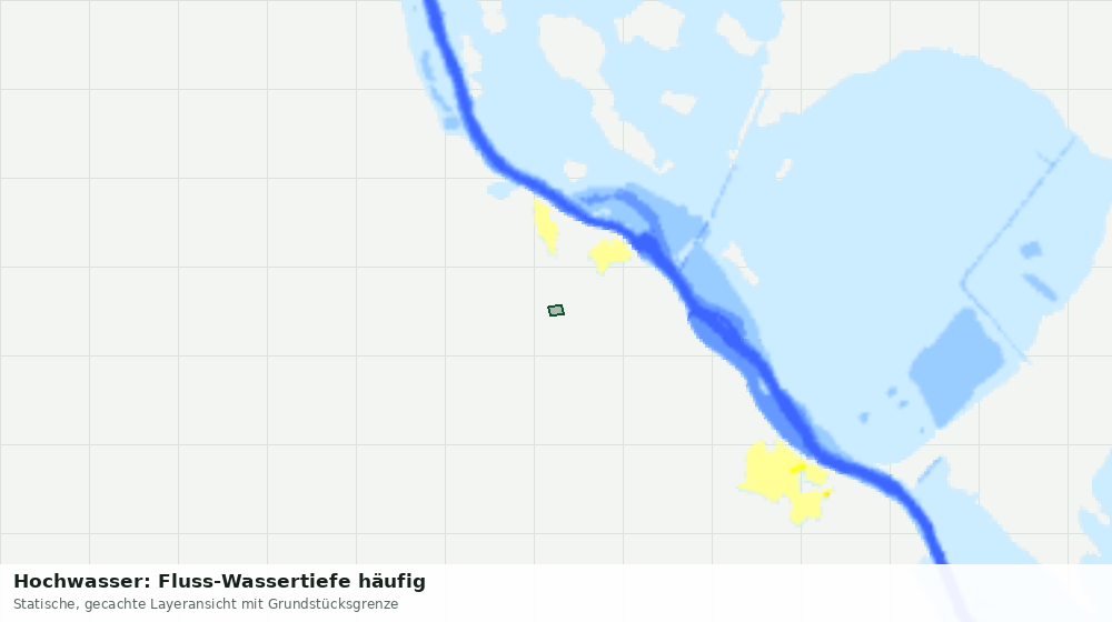 Statische Kartenansicht: Hochwasser: Fluss-Wassertiefe häufig
