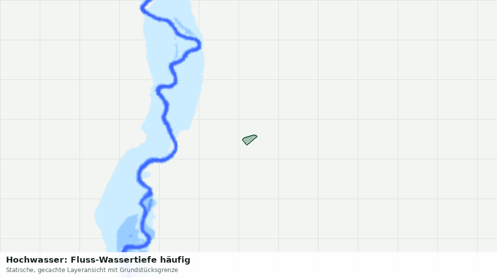 Statische Kartenansicht: Hochwasser: Fluss-Wassertiefe häufig