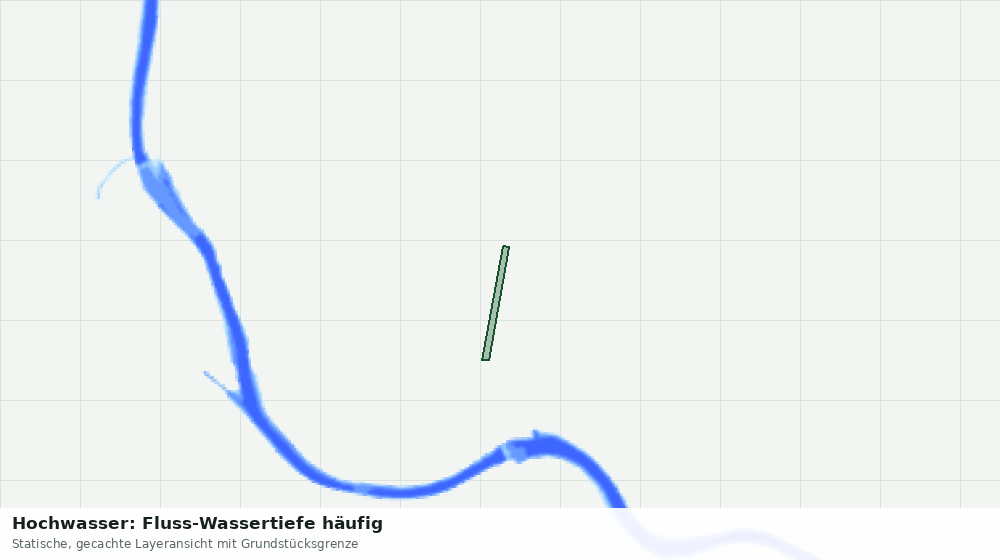 Statische Kartenansicht: Hochwasser: Fluss-Wassertiefe häufig