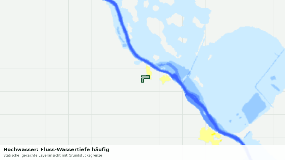 Statische Kartenansicht: Hochwasser: Fluss-Wassertiefe häufig