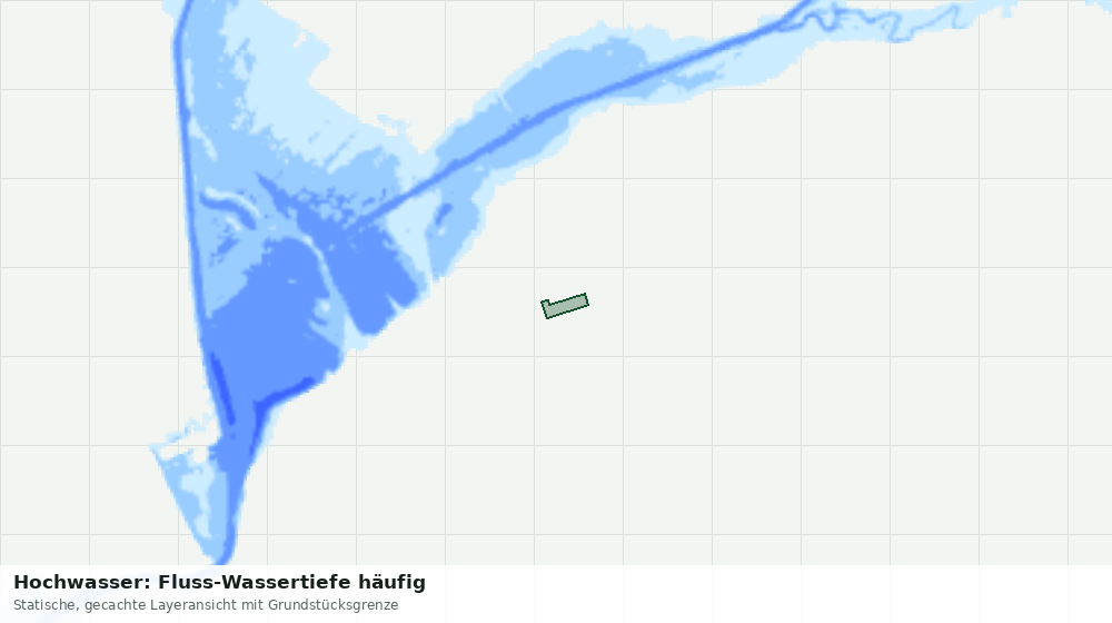 Statische Kartenansicht: Hochwasser: Fluss-Wassertiefe häufig