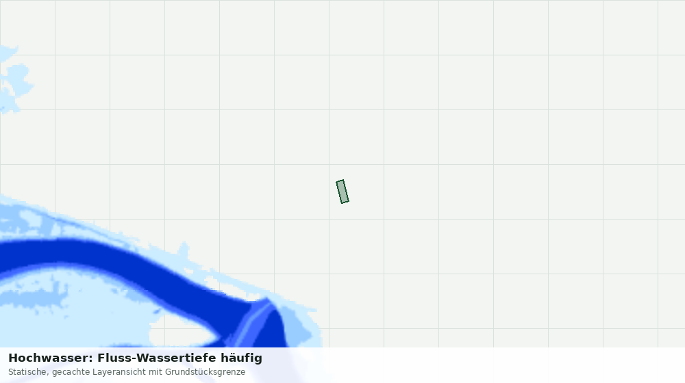 Statische Kartenansicht: Hochwasser: Fluss-Wassertiefe häufig