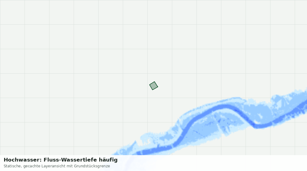 Statische Kartenansicht: Hochwasser: Fluss-Wassertiefe häufig