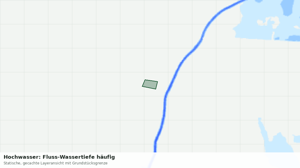 Statische Kartenansicht: Hochwasser: Fluss-Wassertiefe häufig