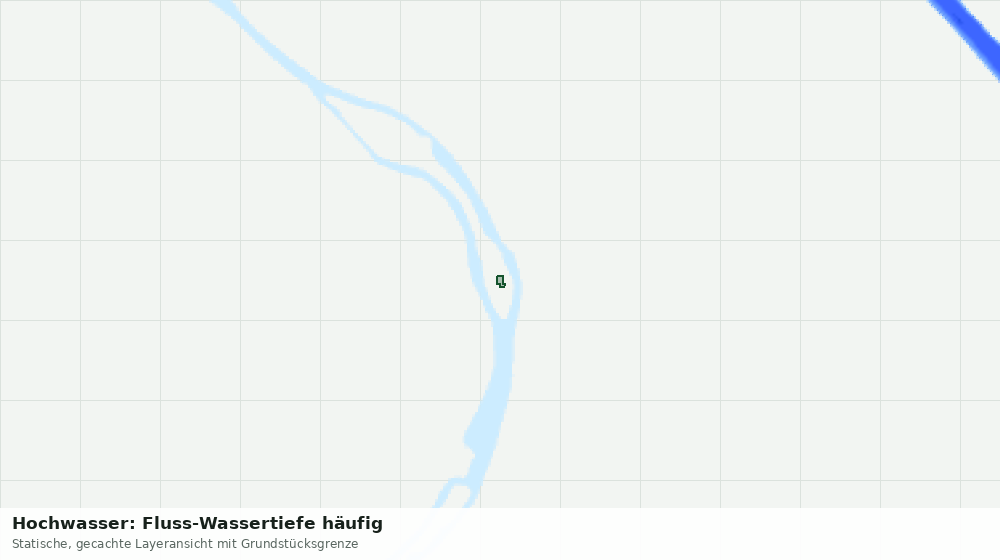Statische Kartenansicht: Hochwasser: Fluss-Wassertiefe häufig