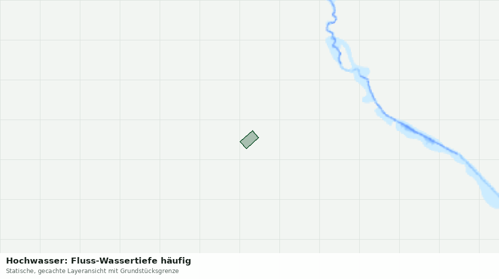 Statische Kartenansicht: Hochwasser: Fluss-Wassertiefe häufig
