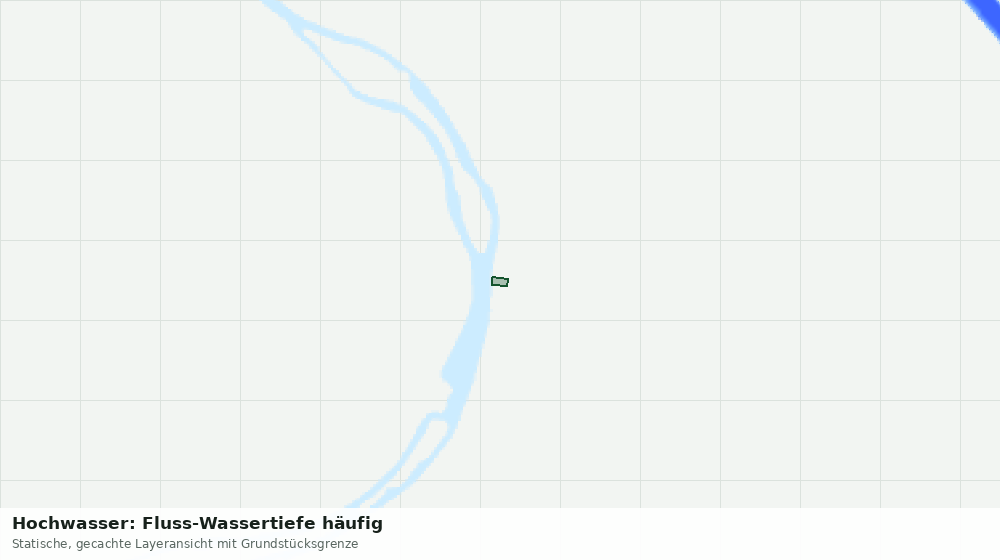 Statische Kartenansicht: Hochwasser: Fluss-Wassertiefe häufig