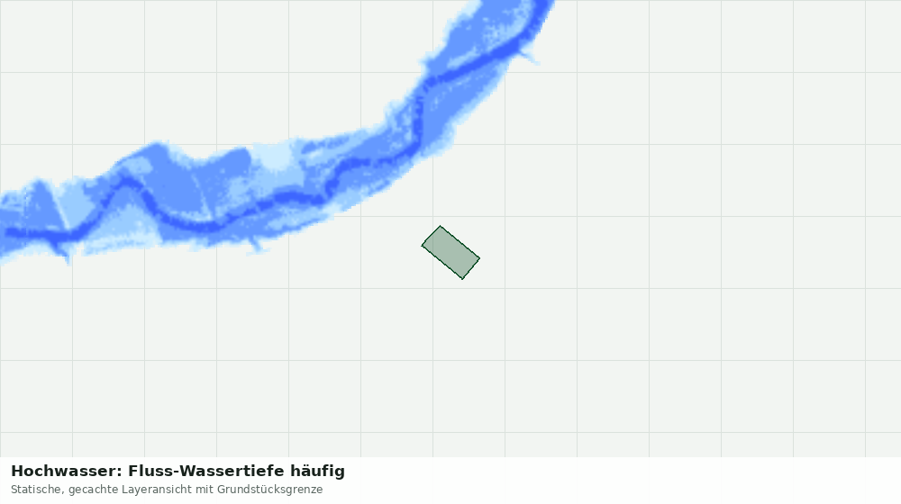 Statische Kartenansicht: Hochwasser: Fluss-Wassertiefe häufig
