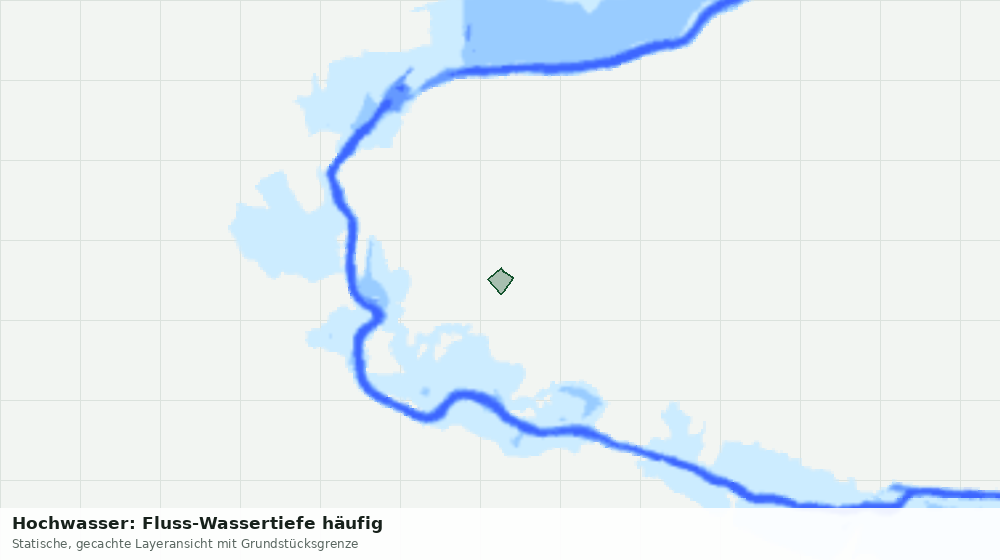 Statische Kartenansicht: Hochwasser: Fluss-Wassertiefe häufig