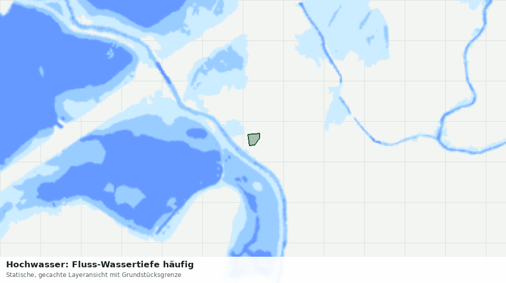 Statische Kartenansicht: Hochwasser: Fluss-Wassertiefe häufig