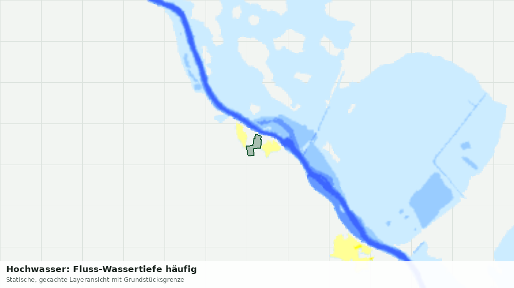Statische Kartenansicht: Hochwasser: Fluss-Wassertiefe häufig