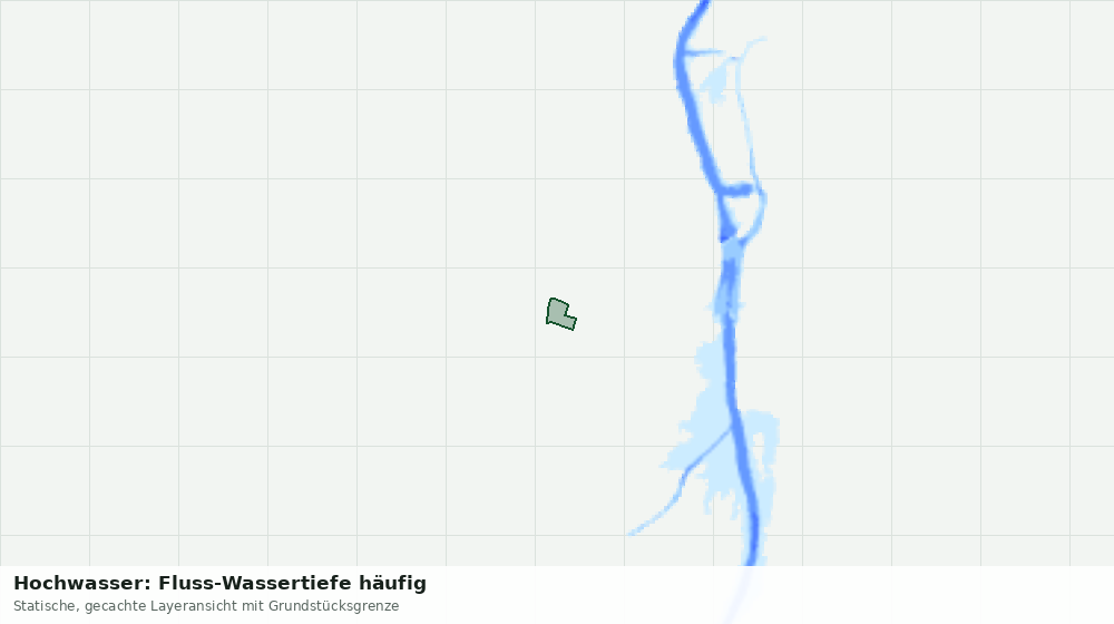 Statische Kartenansicht: Hochwasser: Fluss-Wassertiefe häufig