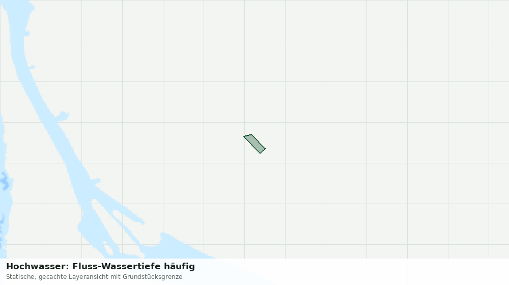 Statische Kartenansicht: Hochwasser: Fluss-Wassertiefe häufig