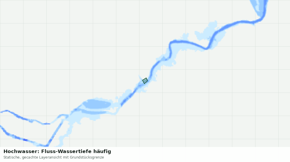 Statische Kartenansicht: Hochwasser: Fluss-Wassertiefe häufig