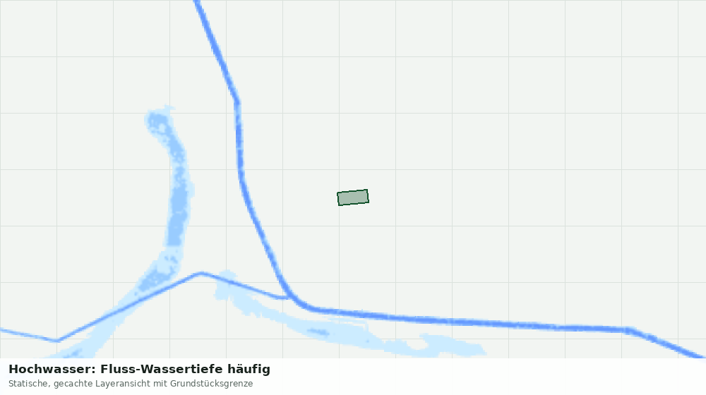 Statische Kartenansicht: Hochwasser: Fluss-Wassertiefe häufig