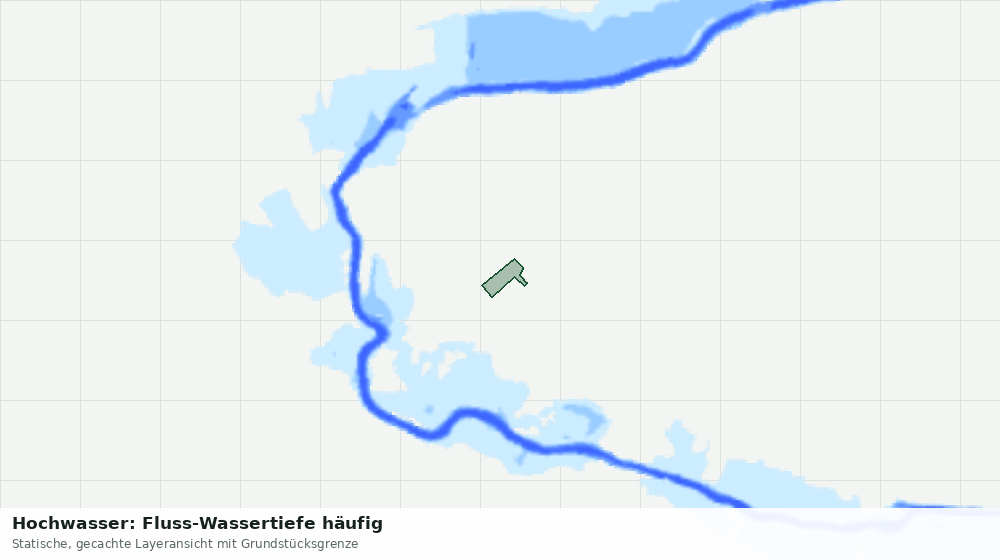 Statische Kartenansicht: Hochwasser: Fluss-Wassertiefe häufig
