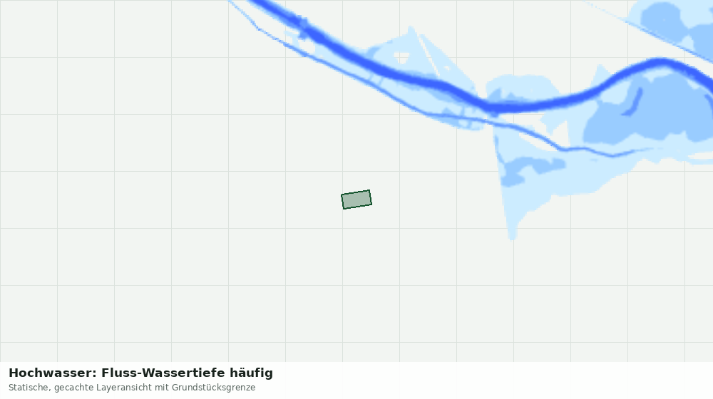 Statische Kartenansicht: Hochwasser: Fluss-Wassertiefe häufig