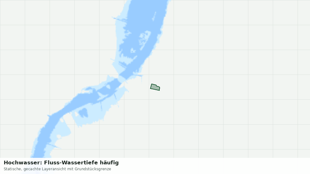 Statische Kartenansicht: Hochwasser: Fluss-Wassertiefe häufig