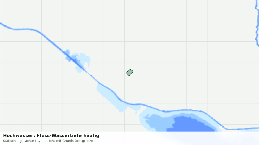 Statische Kartenansicht: Hochwasser: Fluss-Wassertiefe häufig