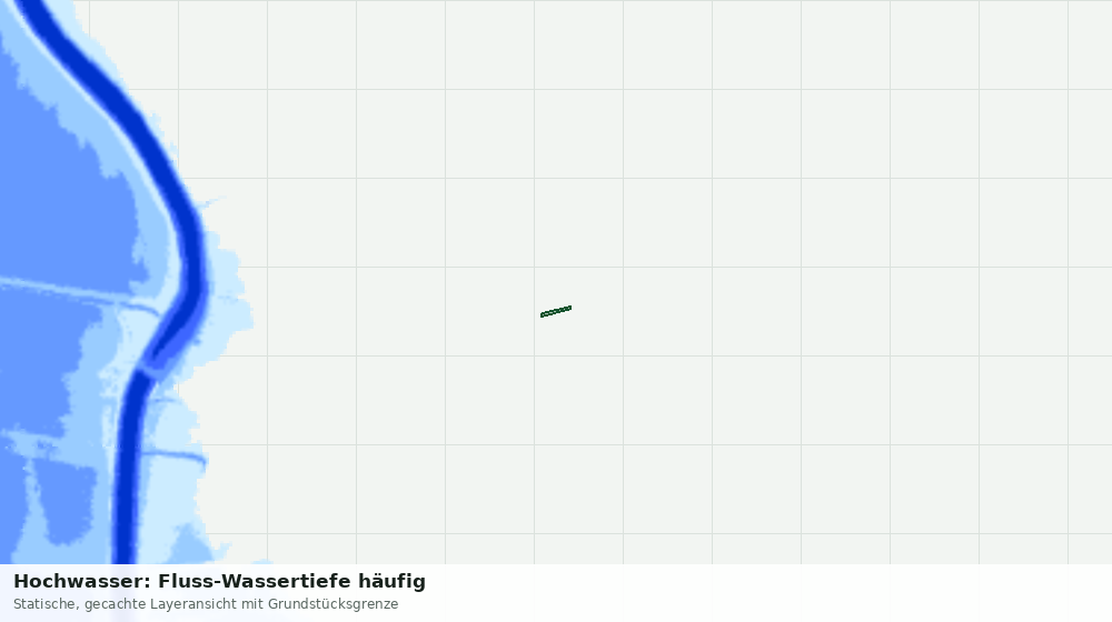 Statische Kartenansicht: Hochwasser: Fluss-Wassertiefe häufig