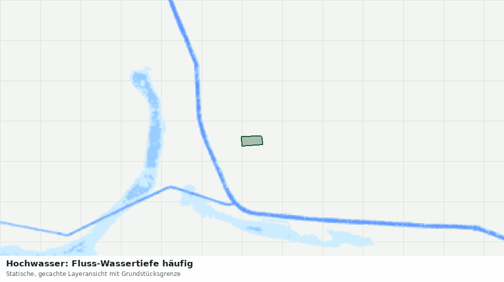 Statische Kartenansicht: Hochwasser: Fluss-Wassertiefe häufig
