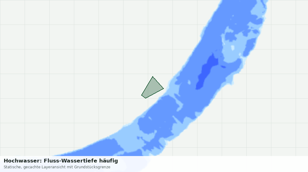 Statische Kartenansicht: Hochwasser: Fluss-Wassertiefe häufig