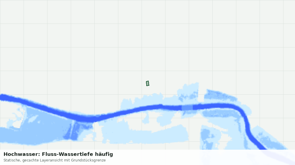 Statische Kartenansicht: Hochwasser: Fluss-Wassertiefe häufig