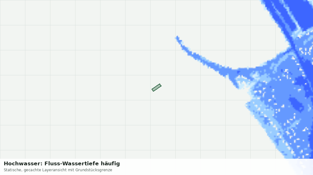Statische Kartenansicht: Hochwasser: Fluss-Wassertiefe häufig