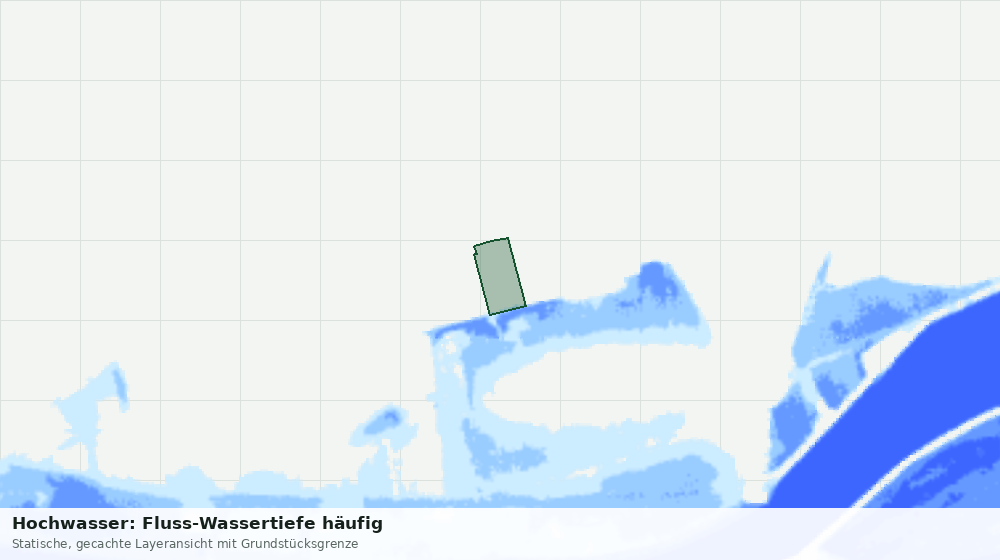 Statische Kartenansicht: Hochwasser: Fluss-Wassertiefe häufig