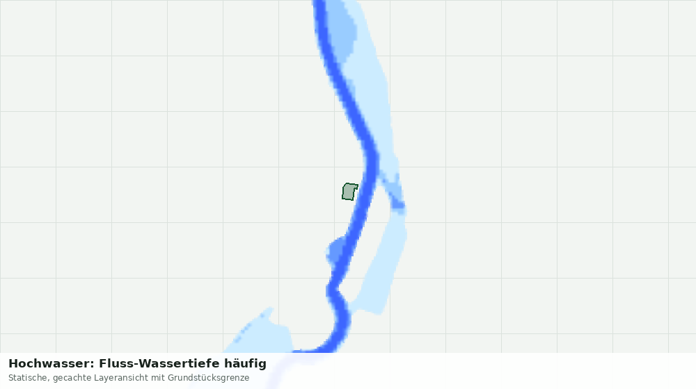 Statische Kartenansicht: Hochwasser: Fluss-Wassertiefe häufig