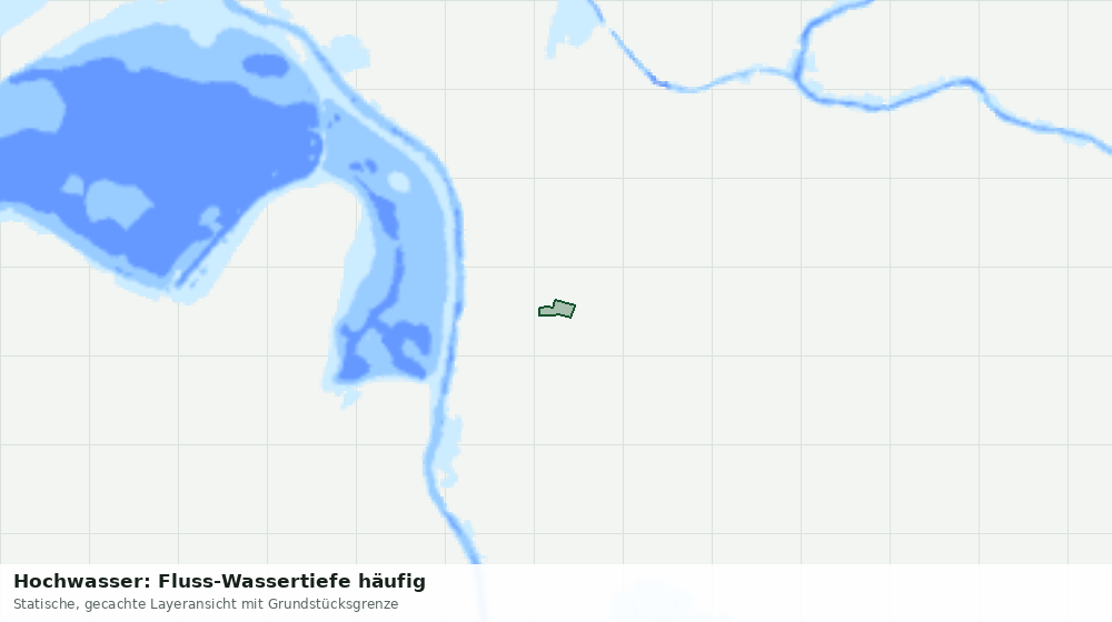 Statische Kartenansicht: Hochwasser: Fluss-Wassertiefe häufig