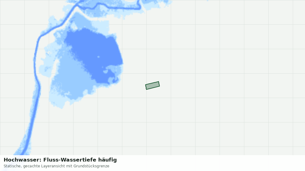 Statische Kartenansicht: Hochwasser: Fluss-Wassertiefe häufig