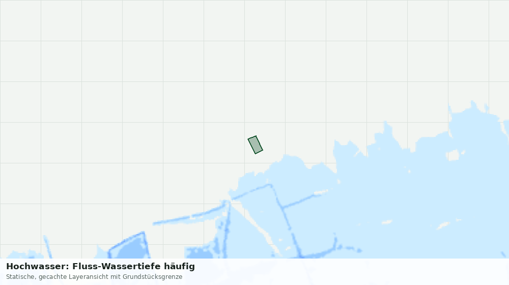 Statische Kartenansicht: Hochwasser: Fluss-Wassertiefe häufig