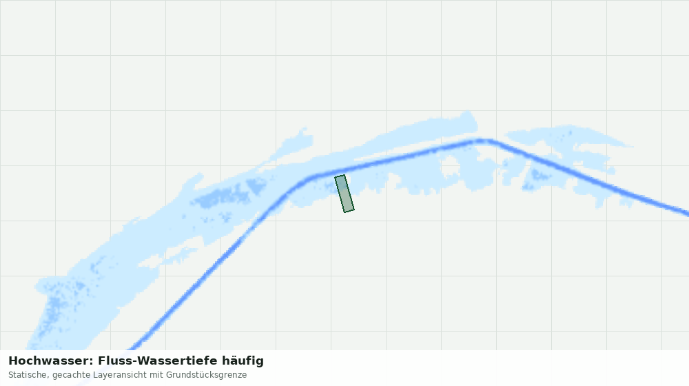 Statische Kartenansicht: Hochwasser: Fluss-Wassertiefe häufig