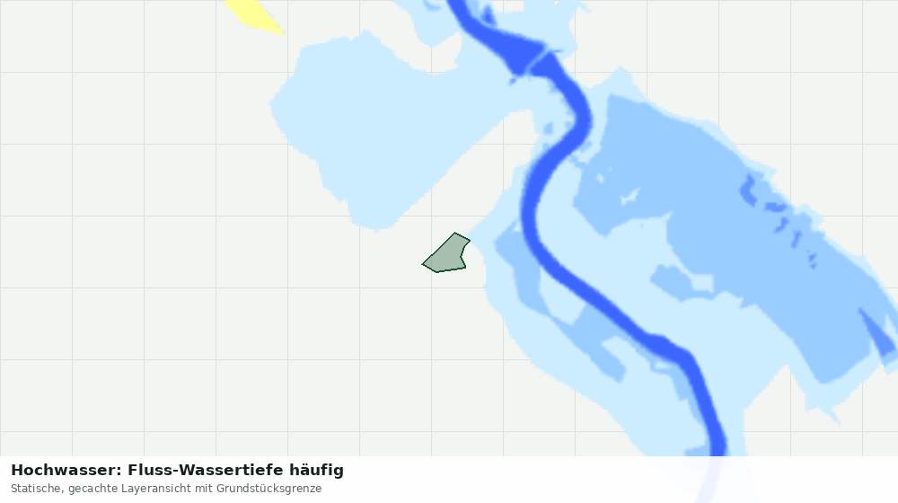 Statische Kartenansicht: Hochwasser: Fluss-Wassertiefe häufig