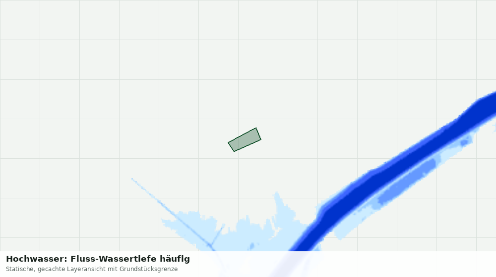 Statische Kartenansicht: Hochwasser: Fluss-Wassertiefe häufig
