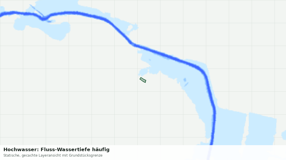 Statische Kartenansicht: Hochwasser: Fluss-Wassertiefe häufig