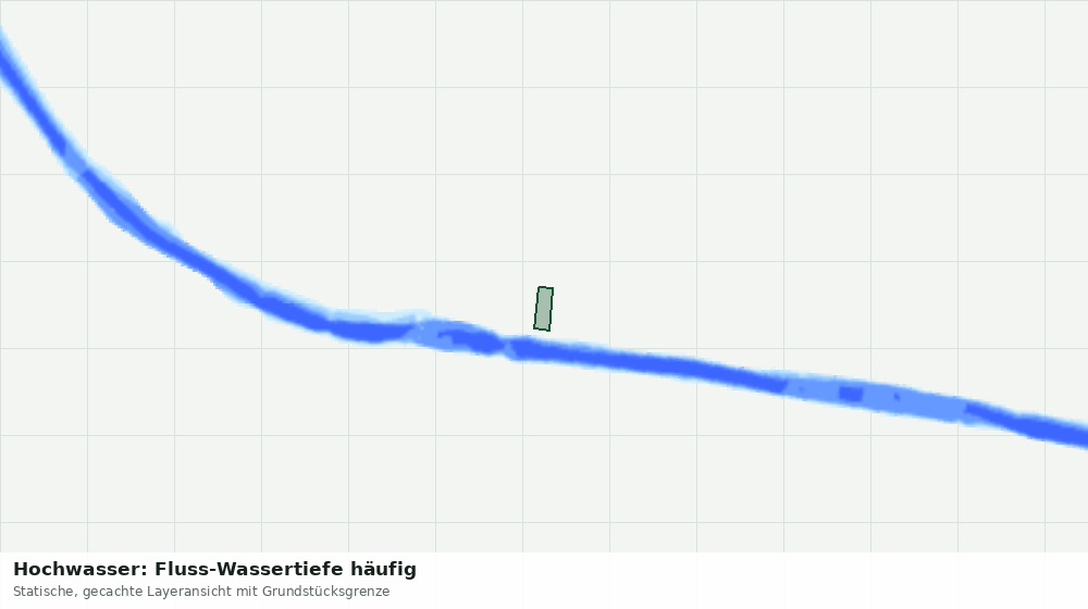 Statische Kartenansicht: Hochwasser: Fluss-Wassertiefe häufig