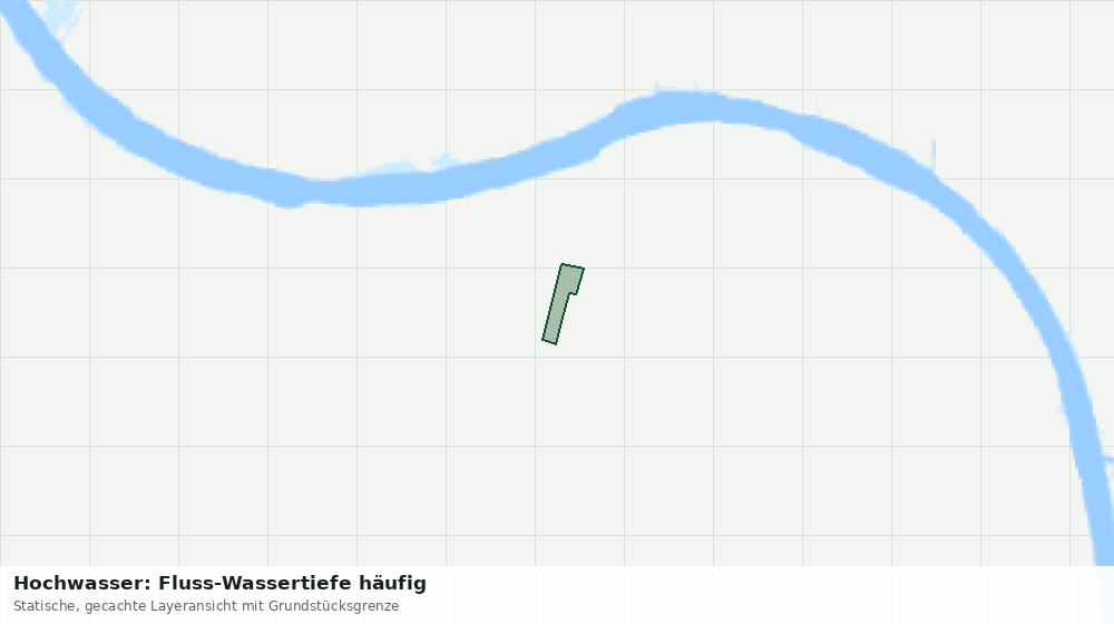 Statische Kartenansicht: Hochwasser: Fluss-Wassertiefe häufig