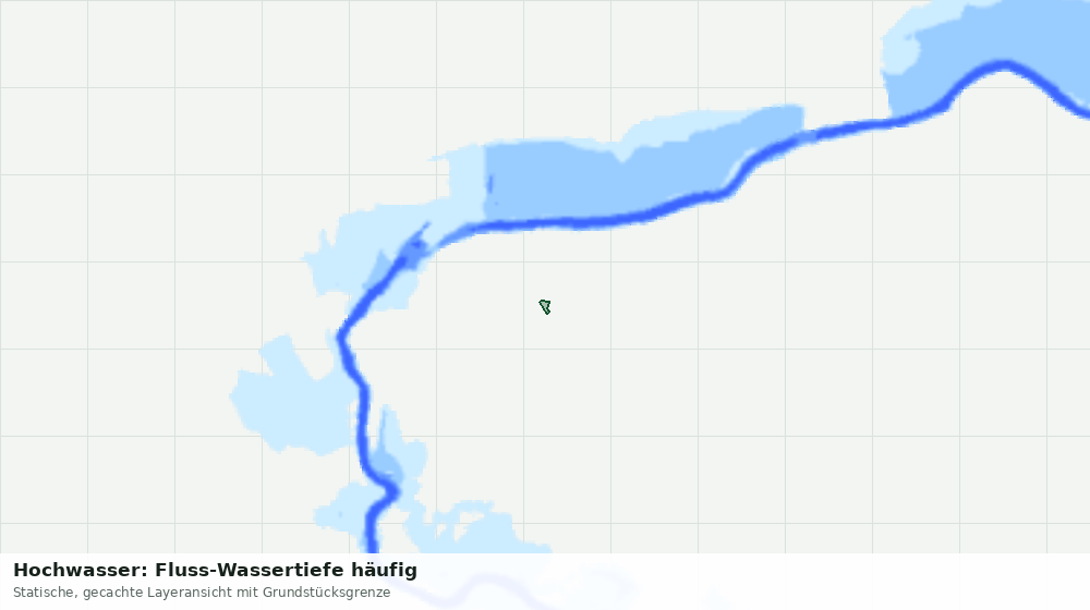 Statische Kartenansicht: Hochwasser: Fluss-Wassertiefe häufig