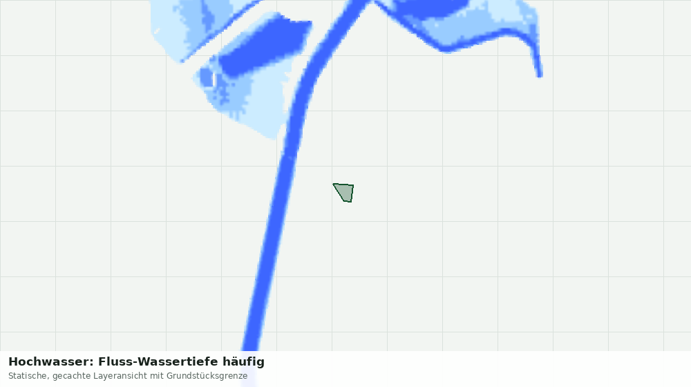 Statische Kartenansicht: Hochwasser: Fluss-Wassertiefe häufig