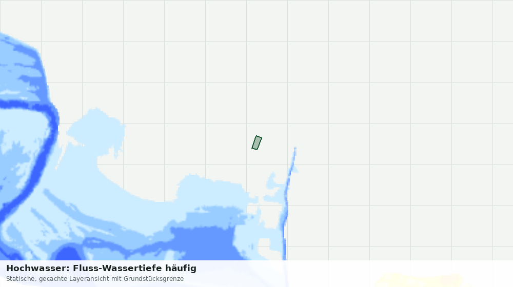Statische Kartenansicht: Hochwasser: Fluss-Wassertiefe häufig