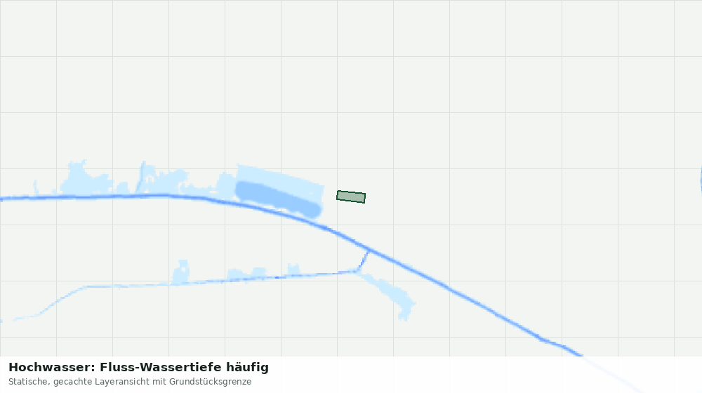 Statische Kartenansicht: Hochwasser: Fluss-Wassertiefe häufig